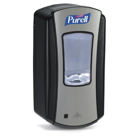 Dispenser Hand Hygiene Purell® LTX-12™ Brushed Chrome / Black Plastic Touch Free 1200 mL Wall Mount (1/EA 4/CS) by GOJO Industries, Inc.  ID 1928-04